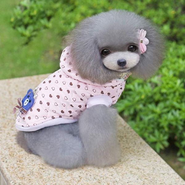 

dog apparel wool bear decoration clothes cute pet winter jacket coat small