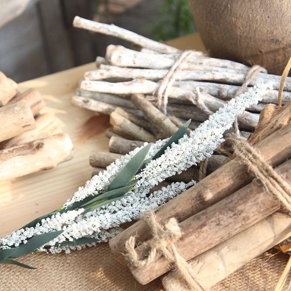 

decorative flowers & wreaths 1pc pe foam lavender home bedroom living room study decoration wedding holding artificial flower road leading w