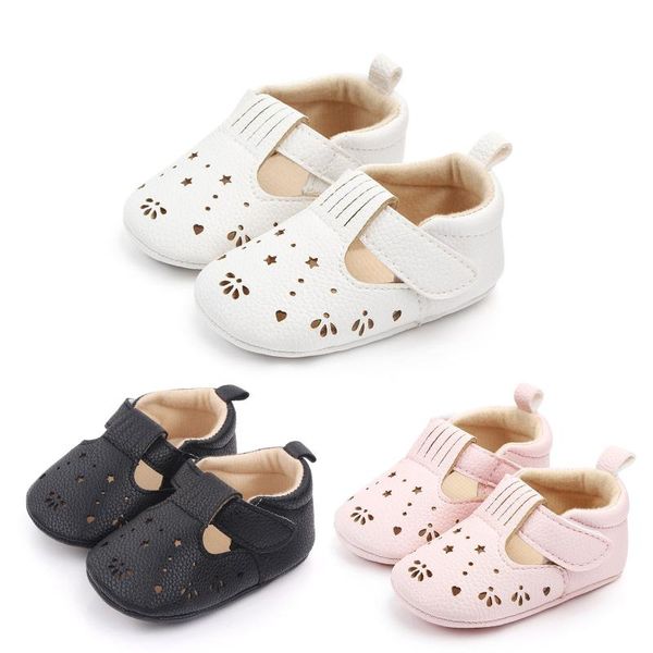 

first walkers 2021 children summer shoes born infant baby fashion soft crib prewalker anti-slip pierced 0-18m