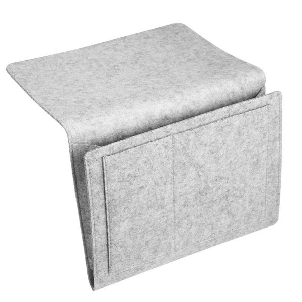 

hanging storage bag beside caddy organizer felt pouch for bunk dorm rooms and bed rail bags