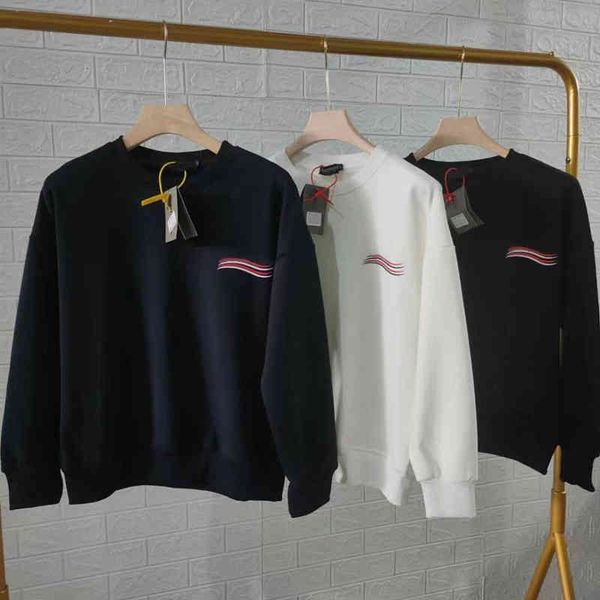 

Men's Hoodies & Sweatshirts and women's same round neck wheat print fashion casual sweater in autumn winte W1OT, Black