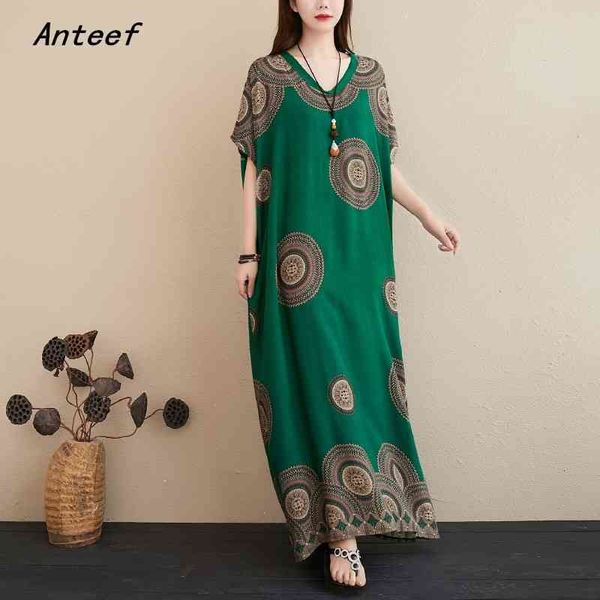 

cotton satin plus size vintage dresses for women casual loose maxi long summer beach woman dress elegant clothes 2021 sundress 210322, Black;gray