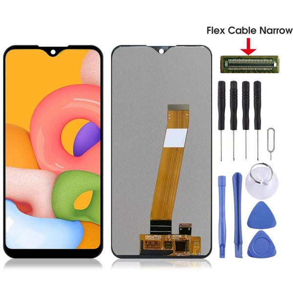 

original pls tft material lcd screen and digitizer full assembly for galaxy a01