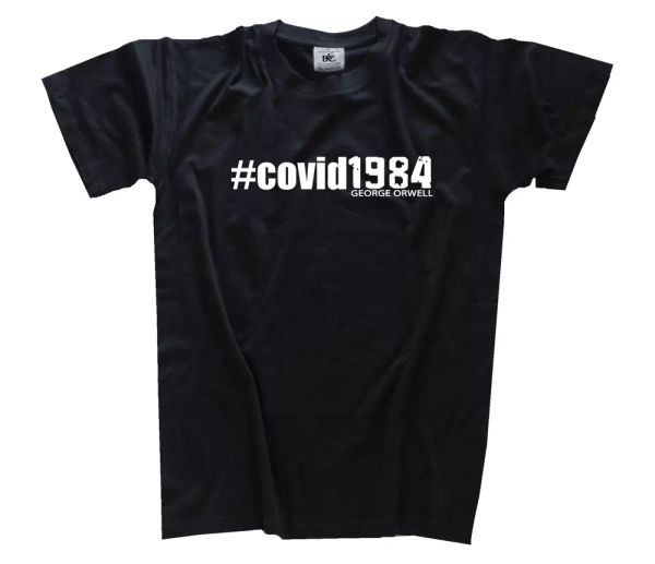 

coxid1984 curfew orwell dictatorship monitoring fun fun t-shirt s-3xl, White;black