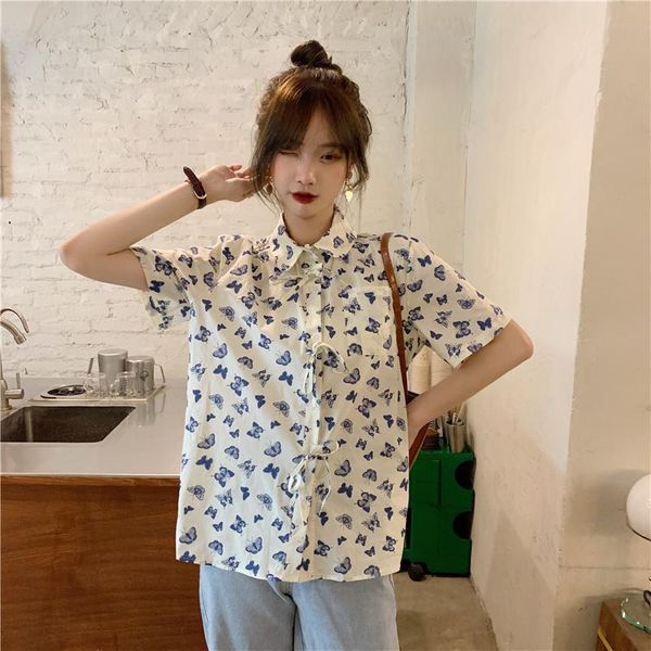 

women's blouses & shirts 2021 fashion summer loose soft for women op, White