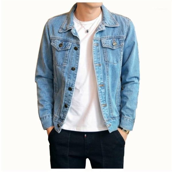 

men's jackets spring autumn male casual slim fit bomber cotton solid denim jacket fashion men jean outwear cowboy, Black;brown
