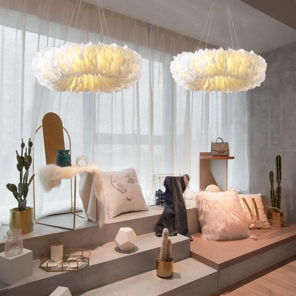 

chandeliers nordic design large chandelier lamp feather lighting for kids room bedroom staircase restaurant