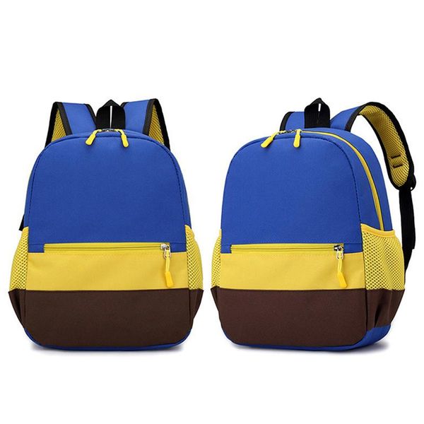 

school bags kindergarten patchwork schoolbag 2021 casual soft handle oxford interior slot pocket backpack training class