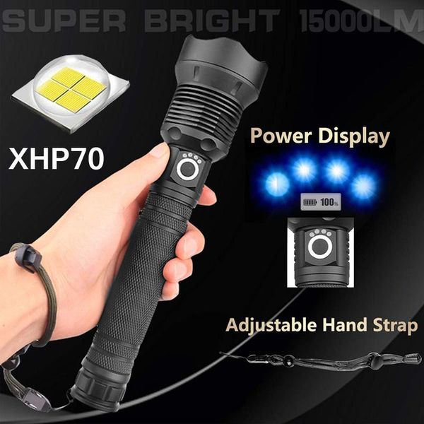 

rechargeable ultra bright tactical 5 lighting modes zoomable torch light for camping hiking flashlights torches