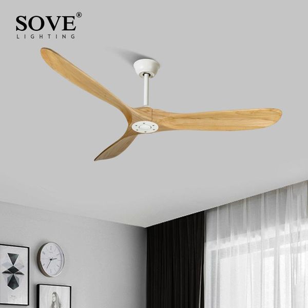 

electric fans 60 inch wood ceiling without light for home modern decoration solid dc fan with remote control