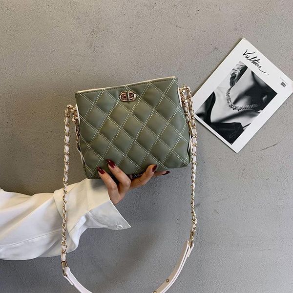 

evening bags women's bag 2021 fashion trendy rhombus chain crossbody shoulder