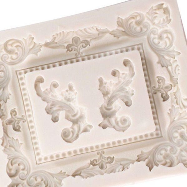 

european frame silicone mold diy baking fondant cake chocolate tool 69hc & pastry tools