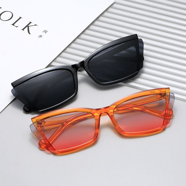 

designer new fashion eye female personality cool sunglasses, White;black