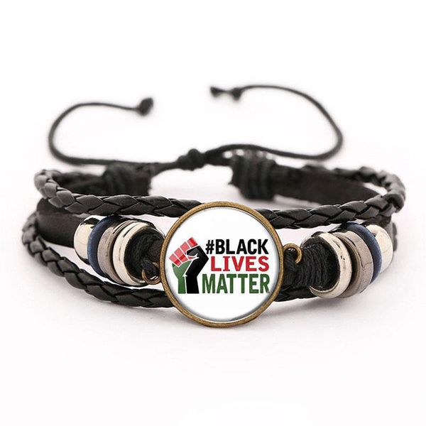

tennis i can't breathe black lives matter bracelet handmade leather adjustable bangle bracelets, Golden;silver