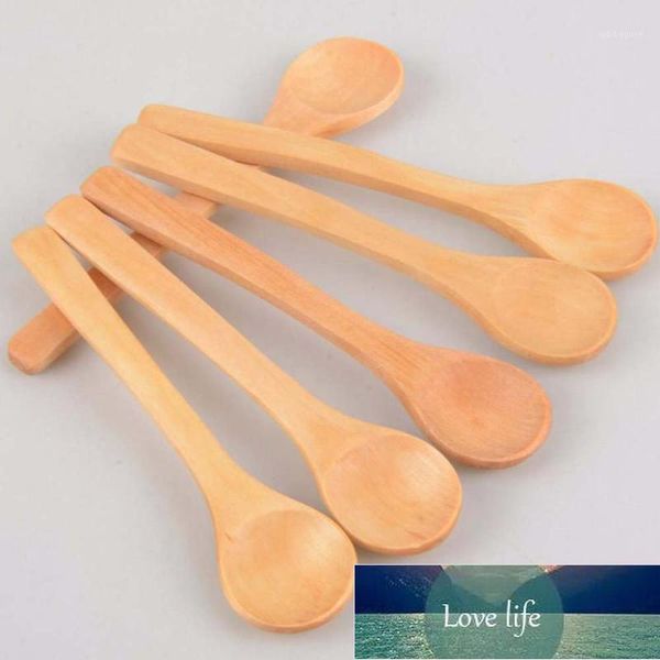 Cucchiai 5 pezzi cucchiaino piccolo in legno manico lungo cucchiaino caffè dessert posate per bambini zuppa utensili da cucina1 prezzo di fabbrica design esperto qualità ultimo stile originale