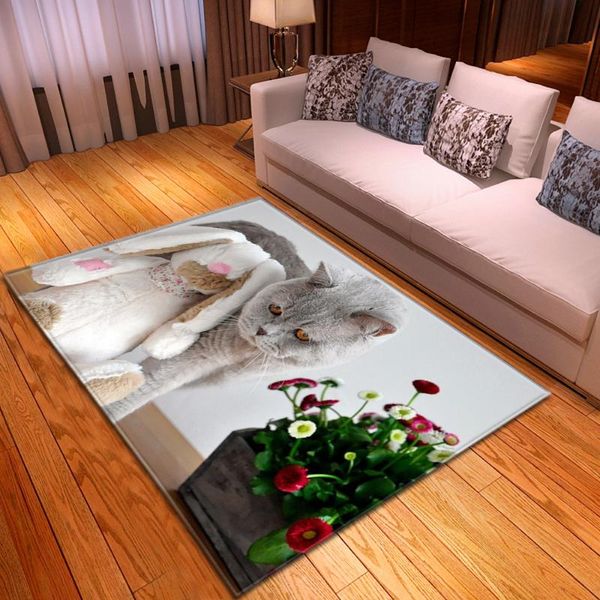 

carpets cartoon animal 3d printing for living room bedroom decor carpet child crawl mats soft flannel kids play area rugs