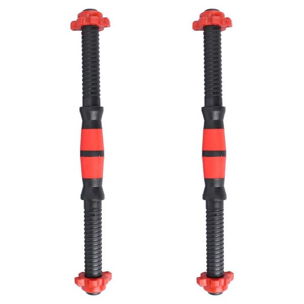 

dumbbells 2pcs 40cm dumbbell bars handles weight lifting spinlock collar set with 4pcs nuts for gym barbells streng