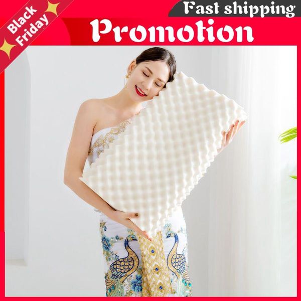 

pillow sb orthopedic natural latex bed sleeping ergonomic soft cervical neck protect massage pillows