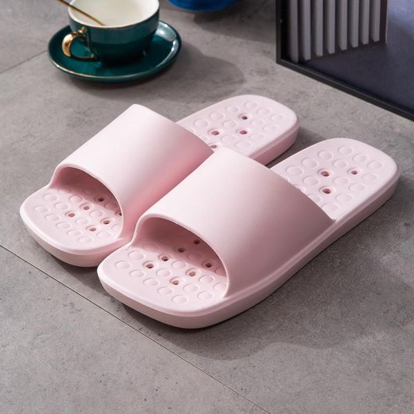 

sandals summer thicker comfortable slippers men women home bathroom bath couple thick bottom and, Black