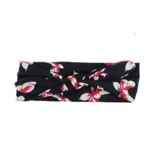 

2020 fashion girls hair bands knot bows flower printing baby headbands bohemia kids christmas elastic headwear accessories 1 8mla g2, Slivery;white