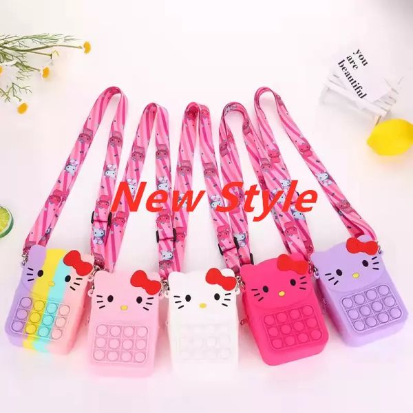 

fidget toys sensory fashion bag kid push bubble rainbow anti stress educational children and adults decompression toy