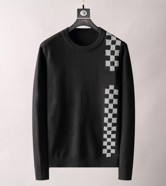 

men's sweaters 2021 autumn casual pullover wool sweater warm winter round neck solid men fashion knit#l4542229t, White;black