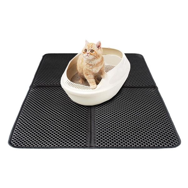 

pet cat litter mat waterproof eva trapping box clean pad products for cats accessories beds & furniture