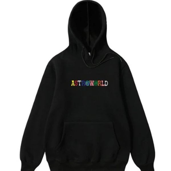 

size hip hop singer men's and women's album 3d embroidery youwe here sweater, Black
