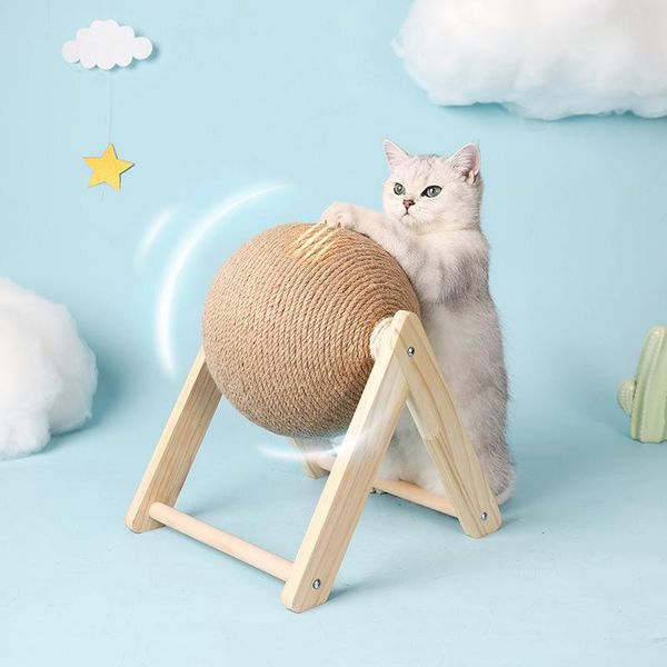 

cat toys scratching ball sisal rope durable crawling frame sharpening board wear resistant scratcher pet furniture