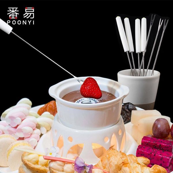 

stainless steel two-tine fork fruit set tableware multiple use snack cake dessert forks cafeteria home flatware