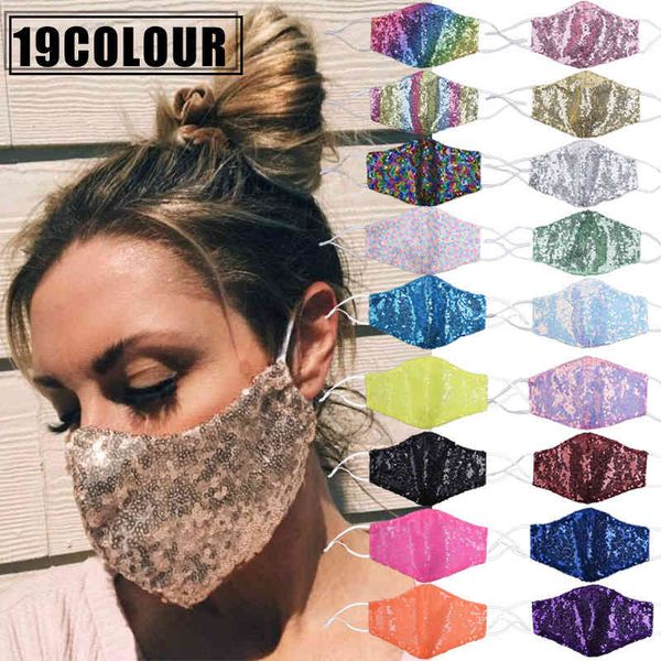 

sequin mask fashion colorful shiny mask personalized dust mask