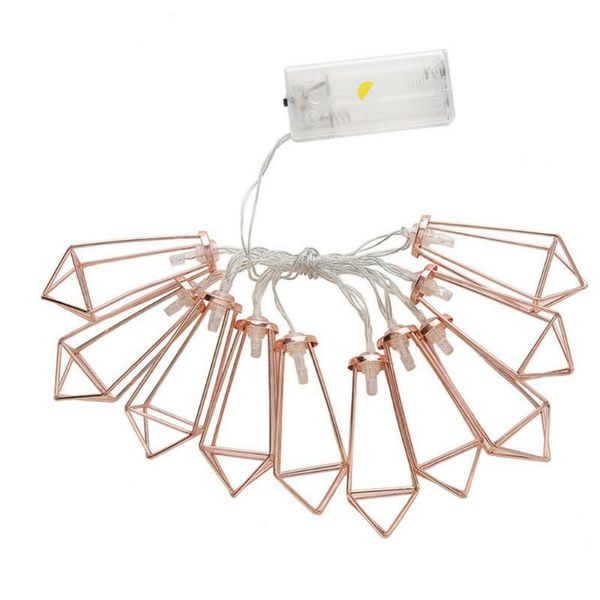 

strings iron diamond led string lights battery garland fairy lamp party room christmas wedding lantern decoration