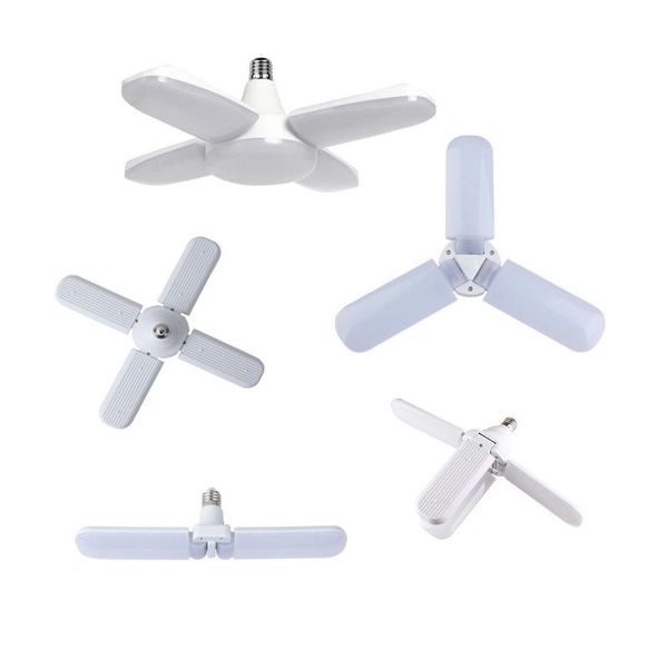 

bulbs e27 220v 2835 30w 45w 60w foldable fan blade led bulb