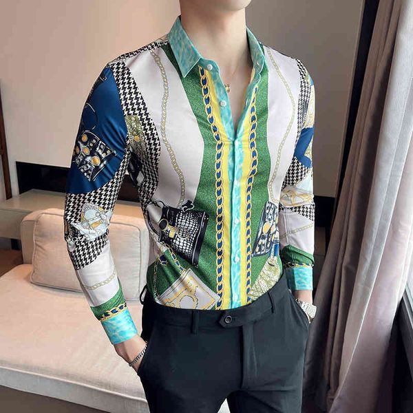 

men's casual shirts green flower shirts, men's, formal business wear, street clothes for office and society, tight fitting, long s, White;black