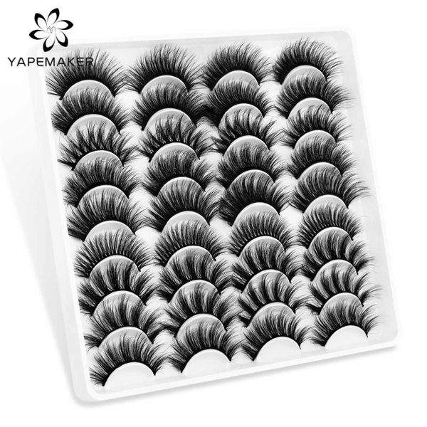 

false eyelashes yapemaker 5/10/18 pairs natural fake lashes long makeup 3d mink extension eyelash