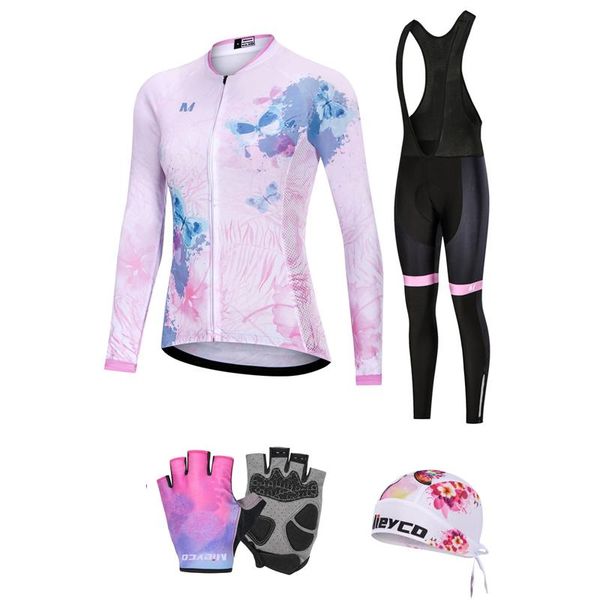 

autumn long sleeve women's cycling sets mujer bike jersey sportswear spring bicicleta clothing roupas femininas racing, Black;blue