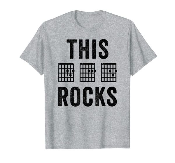 

mens this guitar dad rocks shirt music notes chords fathers day g, White;black