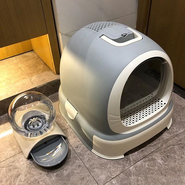 

other cat supplies litter box fully closed large drawer type scoop 0-10kg kitty bedpans plastic toilet training kit