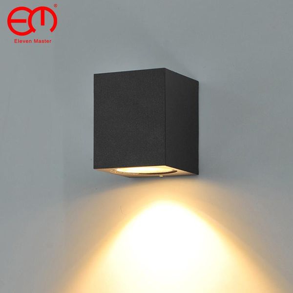 

outdoor wall lamps gu10 base led proch light sconce balcony 3w 6w aluminium lamp for garden decoration ip65 110v/220v