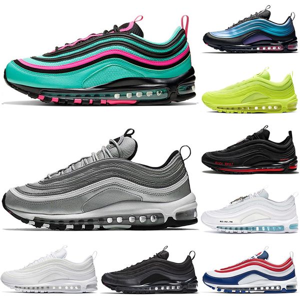 

ing original 97 men women running shoes mschf inri jesus lil nas satan triple white black usa gradient fade green sliver bullet trainers sne