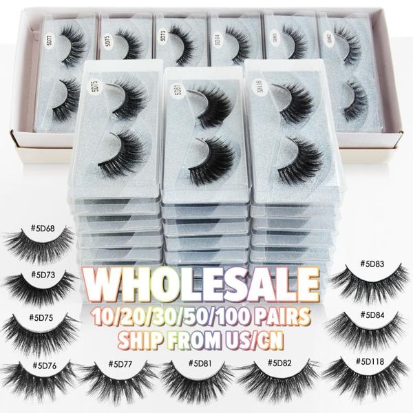 

false eyelashes bulk wholesale drop 5d fluffy crissross eyelash extension maquiagem bushy lashes synthetic drmatic mink