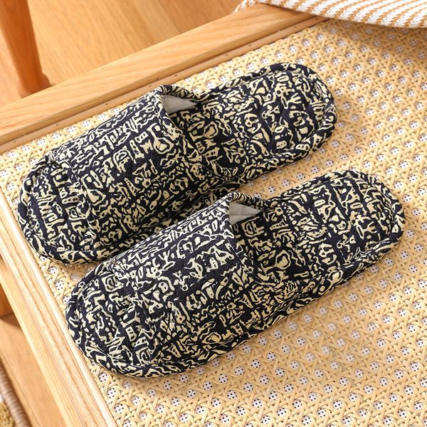 

men women slippers spring summer flower home flip flop shoes fashion non-slip flat indoor casual house slides comfortable, Black