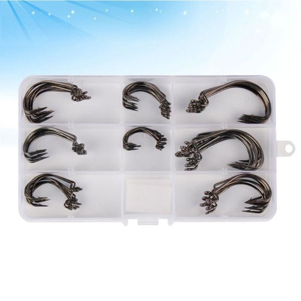 

fishing hooks use lure wide belly crank hook set high carbon belt hole barb road