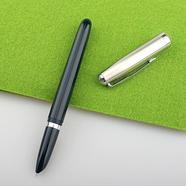 

fountain pens authentic quality jinhao 86 classic nostalgic pen silver clip / cap ink iridium fine nib 0.38mm for student