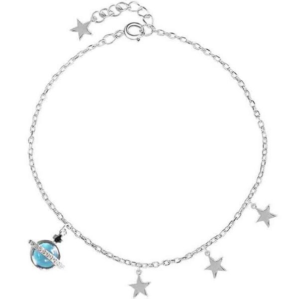 

anklets fashion korean bracelets on hand star adjustable chain bracelet anklet jewelry for women friends gift 2021, Red;blue