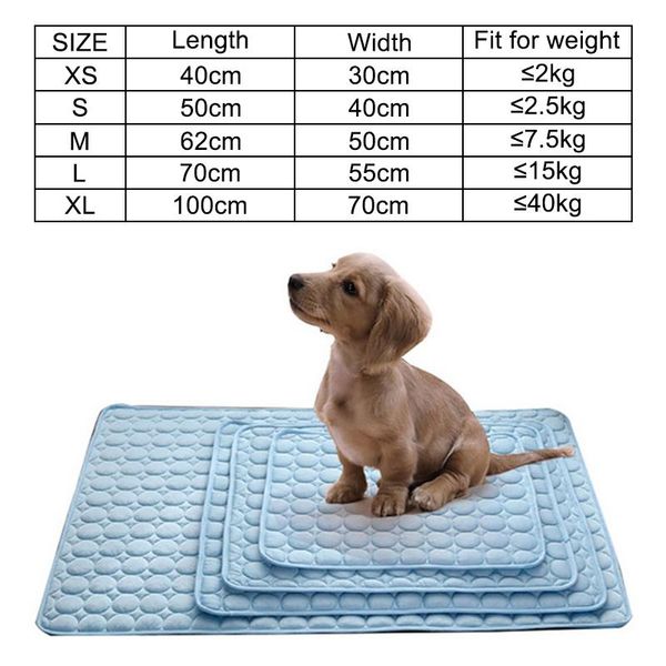 

summer pet cooling mats for dogs dog bed small/medium/large dogs/cats cool sofa cushion mattress cat s/m/l/xl kennels & pens