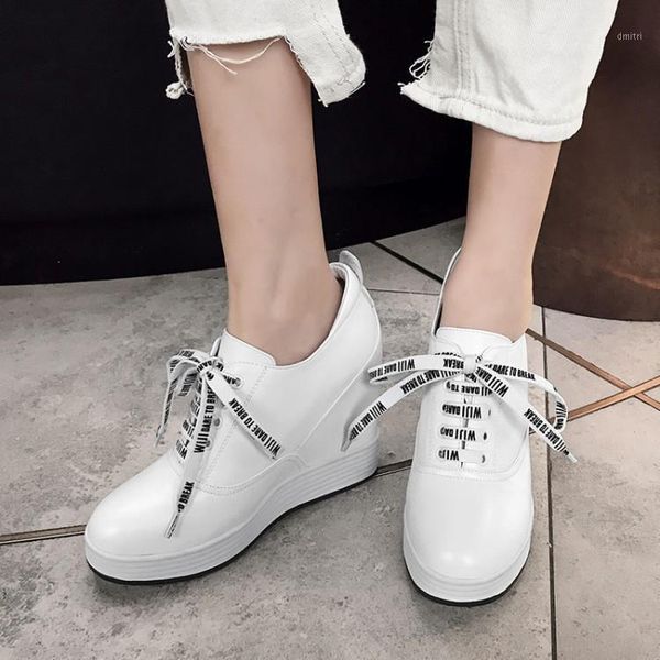 

dress shoes small white womens platform sneakers high heels korean style black 10cm height increasing women's