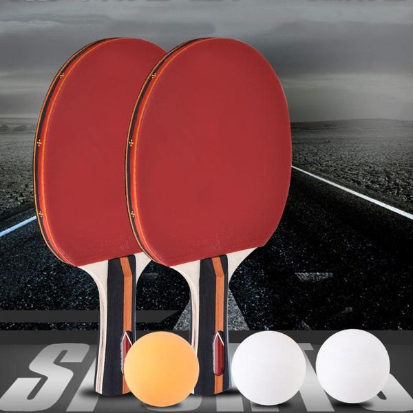 

table tennis raquets training racket long face short handle group double-sided teaching with 3 balls