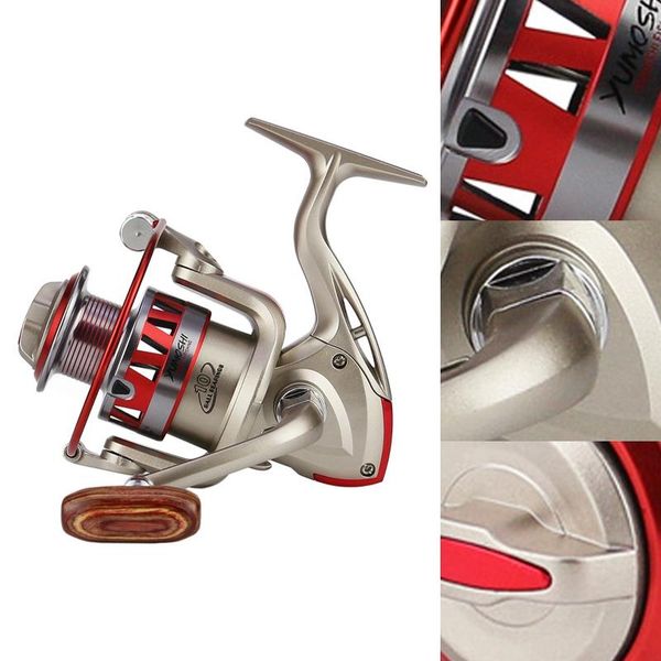 

baitcasting reels yumoshi metal spinning fishing reel series left / right rocker interchangeable 5.5:1 10bb + 1 bearing balls