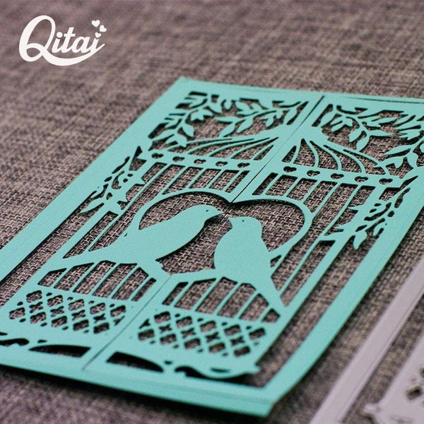 

bird and cage lace fence door frame metal cutting dies diy scrapbooking craft stencil po card wedding decoration d306 painting supplies